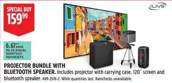 Canadian Tire PROJECTOR BUNDLE WITH BLUETOOTH SPEAKER offer
