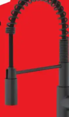 Canadian Tire DANZE IMI PULL-DOWN COMMERCIAL STYLE MATT BLACK KITCHEN FAUCET offer