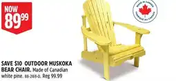 Canadian Tire OUTDOOR MUSKOKA BEAR CHAIR offer