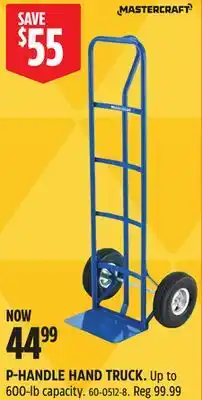 Canadian Tire MASTERCRAFT P-HANDLE HAND TRUCK offer