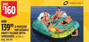 Canadian Tire PERSON INFLATABLE PARTY ISLAND WITH SUNSHADE offer
