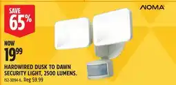 Canadian Tire NOMA HARDWIRED DUSK TO DAWN SECURITY LIGHT, 2500 LUMENS offer