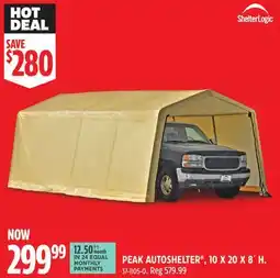 Canadian Tire PEAK AUTOSHELTER , 10X20X8´H offer