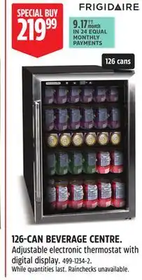 Canadian Tire 126 CAN BEVERAGE CENTRE offer