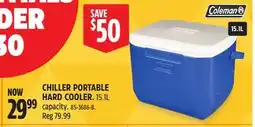 Canadian Tire COLEMAN CHILLER PORTABLE HARD COOLER offer