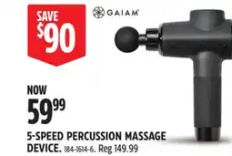 Canadian Tire Gaiam SPEED PERCUSSION MASSAGE DEVICE offer
