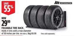 Canadian Tire MOTOMASTER FOLDABLE TIRE RACK offer