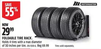 Canadian Tire MOTOMASTER FOLDABLE TIRE RACK offer