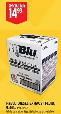Canadian Tire H2BLU DIESEL EXHAUST FLUID offer