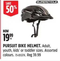 Canadian Tire SUPERCYCLE PURSUIT BIKE HELMET offer