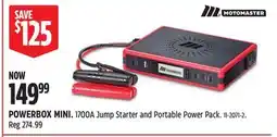 Canadian Tire Motomaster POWERBOX MINI offer