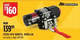 Canadian Tire MOTOMASTER STEEL ATV WINCH, 4000-LB offer