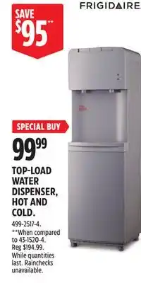 Canadian Tire FRIGIDAIRE TOP-LOAD WATER DISPENSER offer