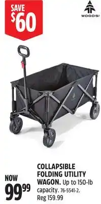 Canadian Tire COLLAPSIBLE FOLDING UTILITY WAGON offer