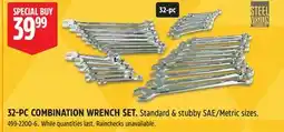 Canadian Tire STEEL VISION 32-PC COMBINATION WRENCH SET offer