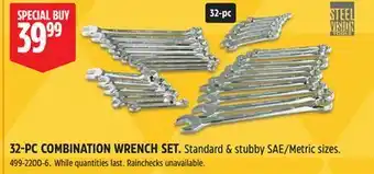 Canadian Tire STEEL VISION 32-PC COMBINATION WRENCH SET offer