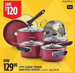 Canadian Tire PADERNO 11-PC CLASSIC FORGED NON-STICK COOKSET offer