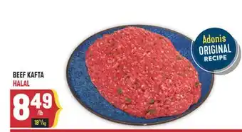 Marché Adonis BEEF KAFTA HALAL offer