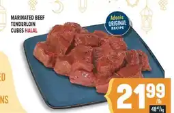 Marché Adonis MARINATED BEEF TENDERLOIN CUBES HALAL offer