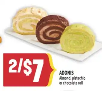 Marché Adonis ADONIS Almond, pistachio or chocolate roll offer
