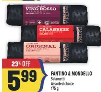 Marché Adonis FANTINO & MONDELLO Salametti offer