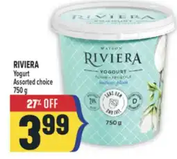 Marché Adonis RIVIERA Yogurt offer