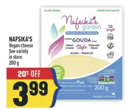 Marché Adonis NAFSIKA'S Vegan cheese offer