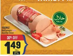 Marché Adonis SOLMAZ Beef bologna Halal offer