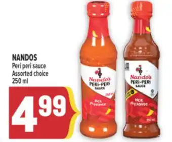 Marché Adonis NANDOS Peri peri sauce offer