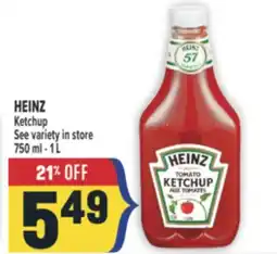 Marché Adonis HEINZ Ketchup offer