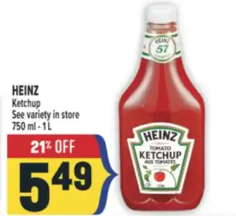 Marché Adonis HEINZ Ketchup offer