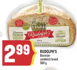 Marché Adonis RUDOLPH'S Bavarian sandwich bread offer