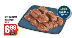Marché Adonis BEEF SAUSAGES (MAKANEK) HALAL offer