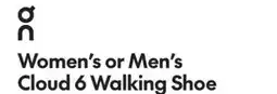 Sport Chek ON CLOUD 6 WALKING SHOE offer