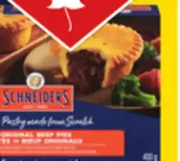 Giant Tiger Schneiders pot pies offer