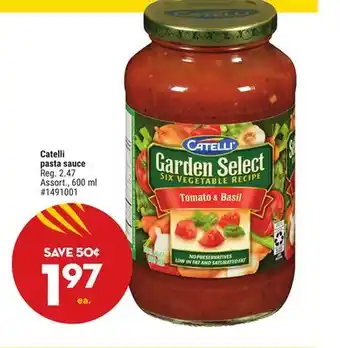 Giant Tiger Catelli pasta sauce offer