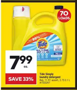 Giant Tiger Tide Simply laundry detergent offer
