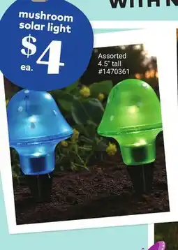 Giant Tiger Mushroom solar light offer