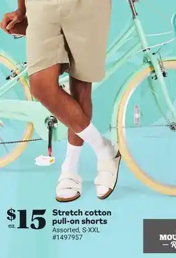 Giant Tiger Stretch cotton pull-on shorts offer