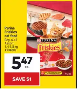 Giant Tiger Purina Friskies cat food offer