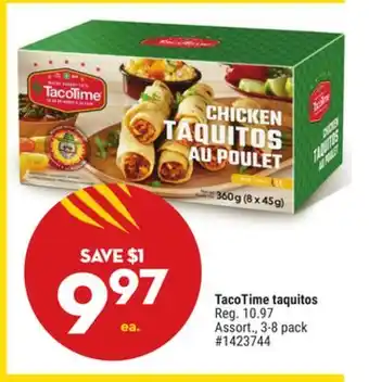 Giant Tiger TacoTime taquitos offer