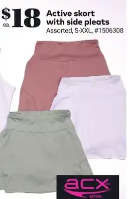 Giant Tiger Active skort with side pleats offer