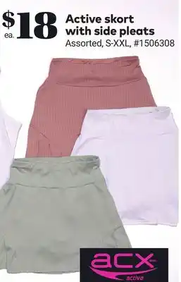 Giant Tiger Active skort with side pleats offer