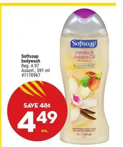 Giant Tiger Softsoap bodywash offer