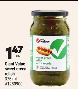 Giant Tiger Giant Value sweet green relish offer