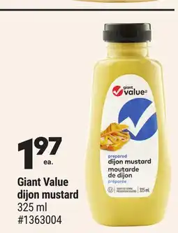 Giant Tiger Giant Value dijon mustard offer