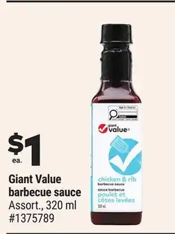 Giant Tiger Giant Value barbecue sauce offer
