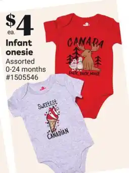 Giant Tiger Infant onesie offer