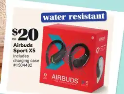 Giant Tiger Airbuds Sport X5 offer