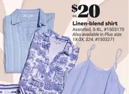 Giant Tiger Linen-blend shirt offer